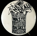 New Deal Waste Basket Button